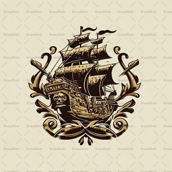 Antikes Piratenschiff
